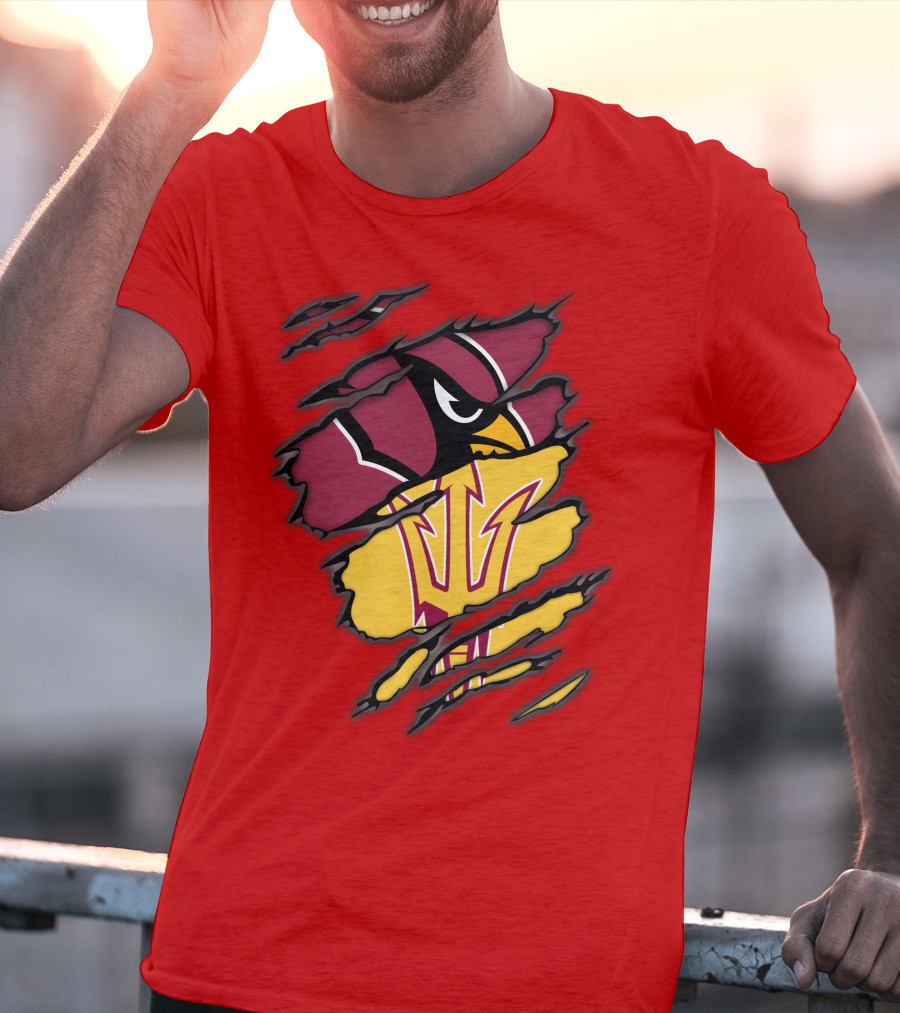 Arizona Cardinals State Sun Devils Fusion T-Shirt