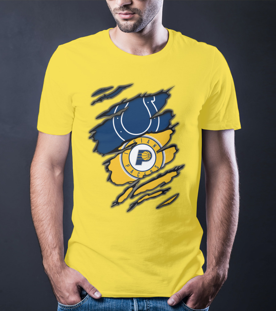 Indianapolis Colts Pacers Logos Collaboration T-Shirt