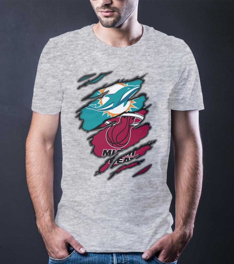 Miami Dolphins Miami Heat T-Shirt
