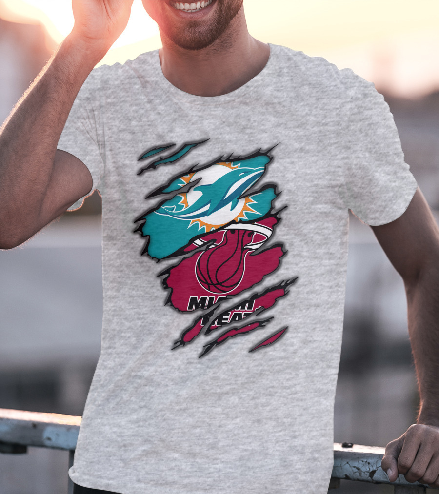Miami Dolphins Miami Heat T-Shirt