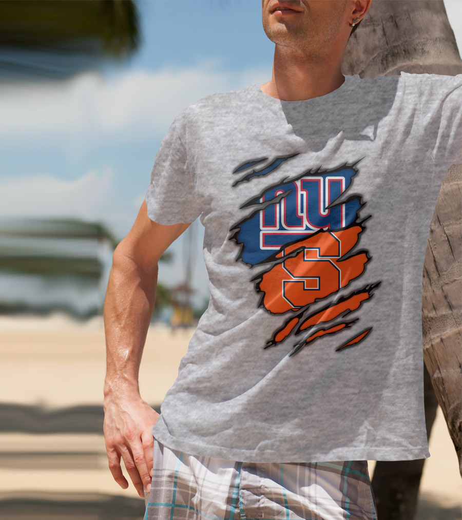 New York Giants Syracuse Crossover Logo Integration T-Shirt