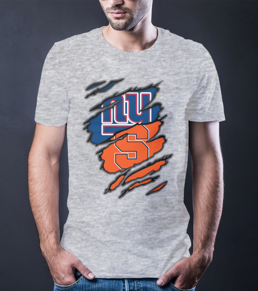 New York Giants Syracuse Crossover Logo Integration T-Shirt