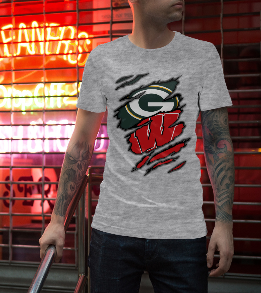 Packers Badgers Green Bay Wisconsin Football Fans T-Shirt