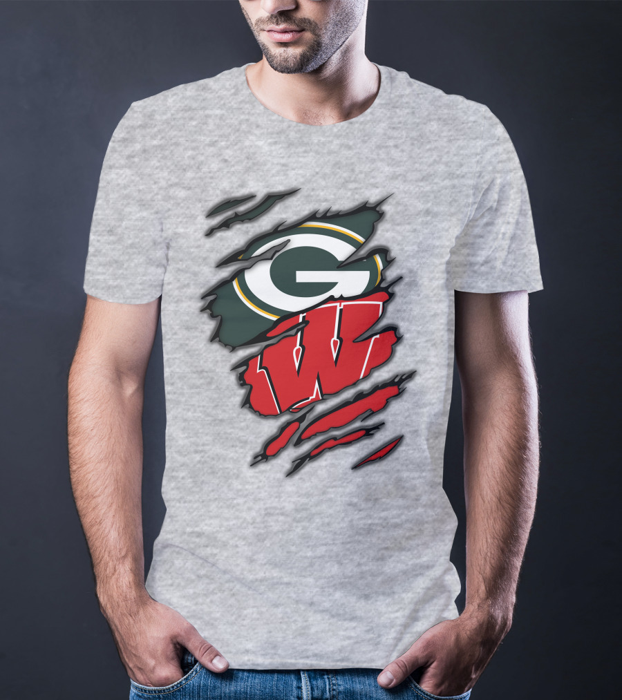 Packers Badgers Green Bay Wisconsin Football Fans T-Shirt