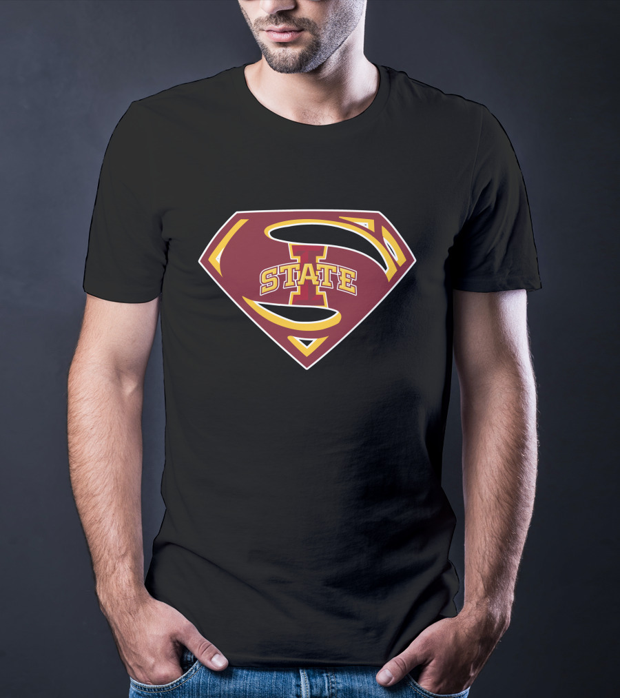 Superman Logo Iowa State Cyclones S Emblem T-Shirt