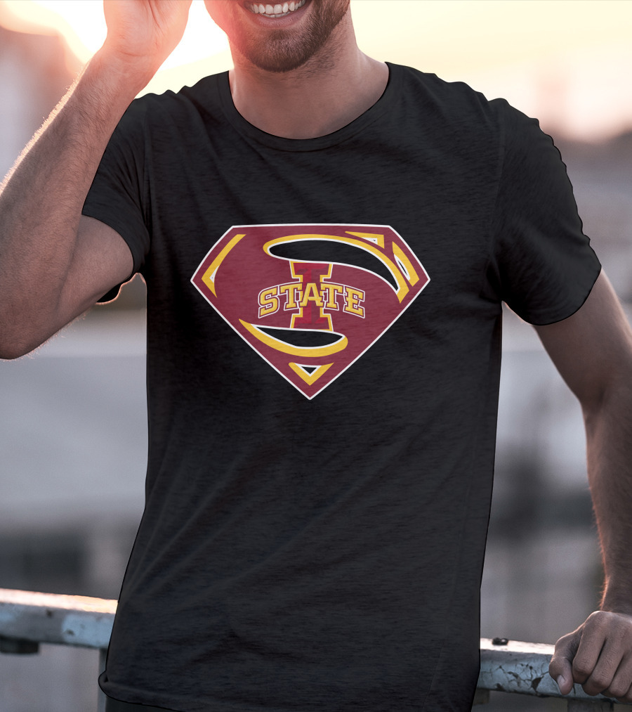 Superman Logo Iowa State Cyclones S Emblem T-Shirt