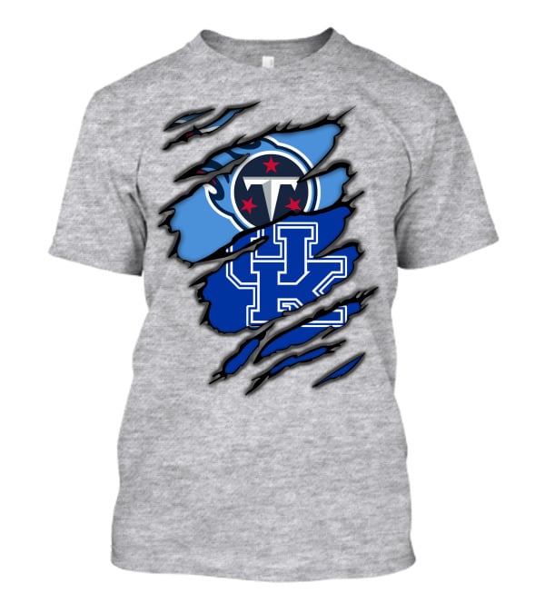 Tennessee Titans University Of Kentucky Wildcats Crossover T-Shirt
