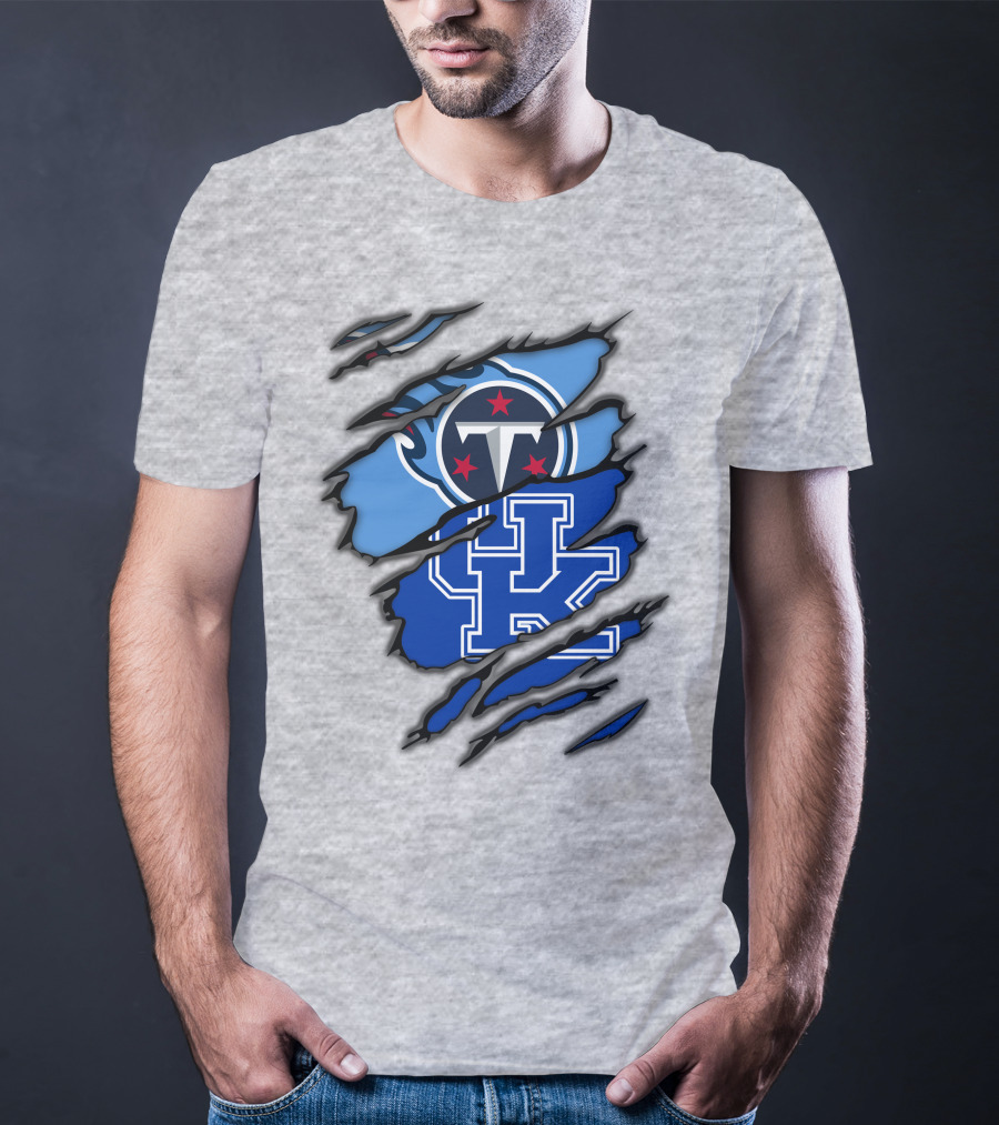 Tennessee Titans University Of Kentucky Wildcats Crossover T-Shirt