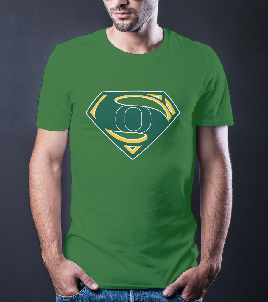 Superman Logo Oregon Ducks Color T-Shirt
