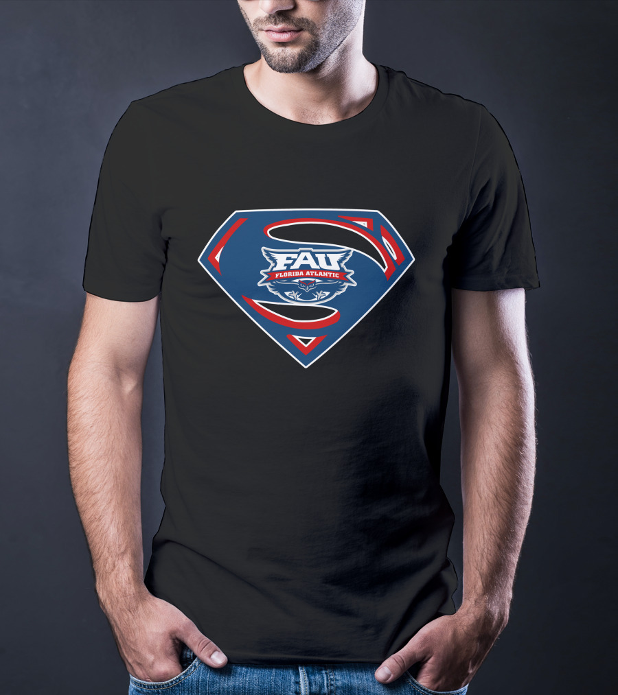 FAU Florida Atlantic Superman Owls T-Shirt