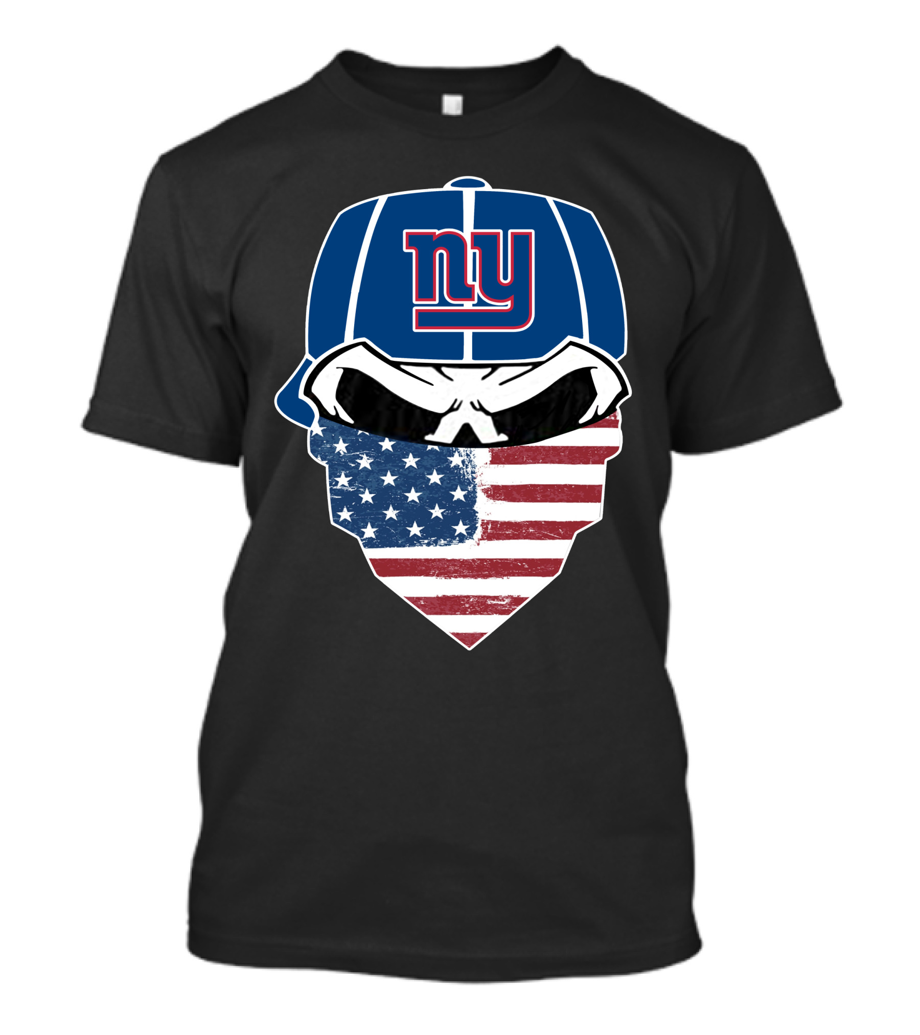 New York Giants American Flag Bandana T-Shirt
