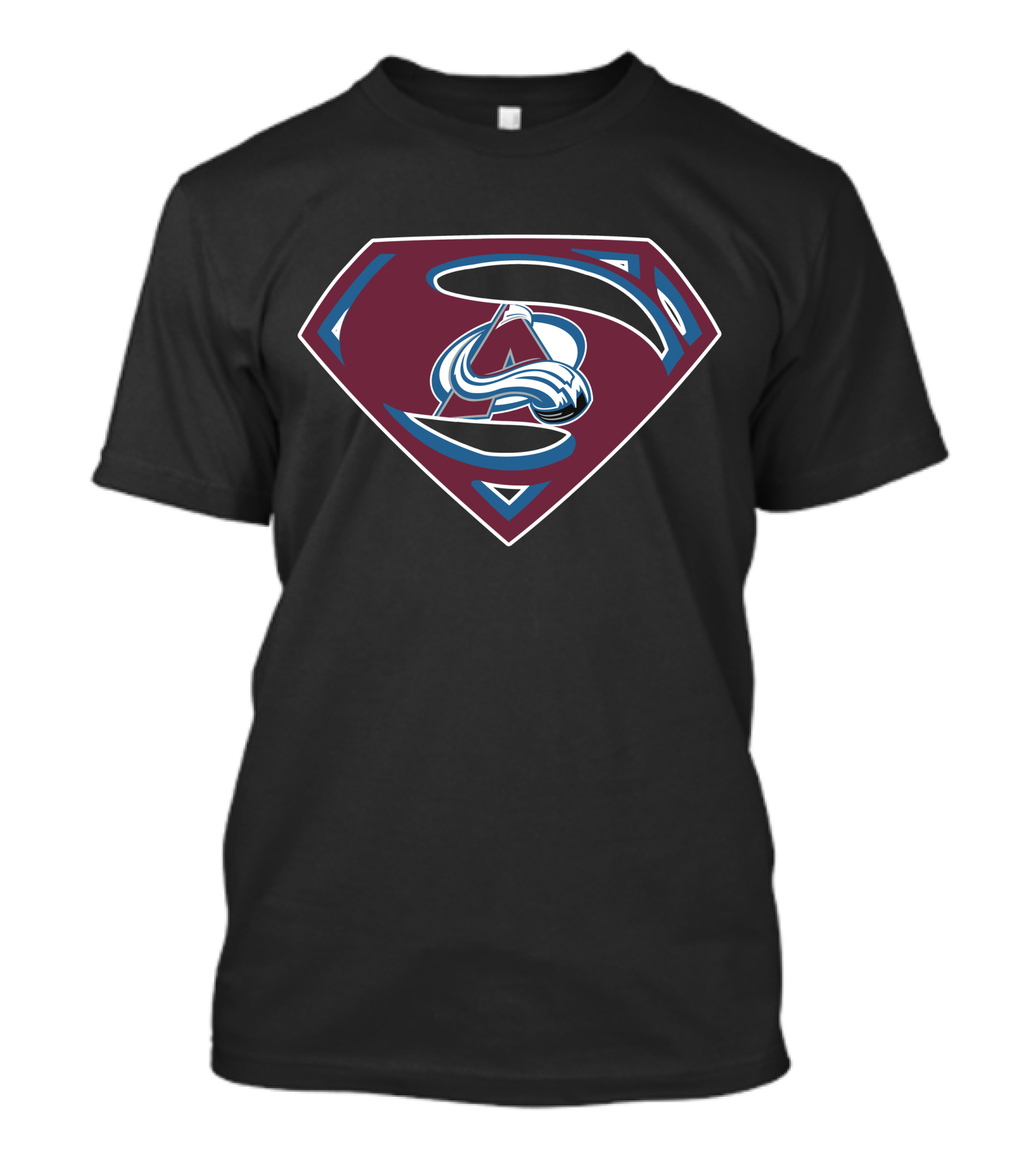 Superman Colorado Avalanche Logo Mashup T-Shirt