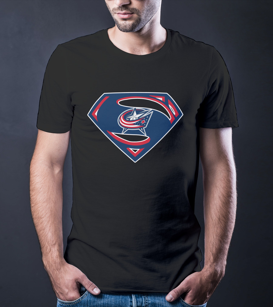 Superman Columbus Blue Jackets T-Shirt