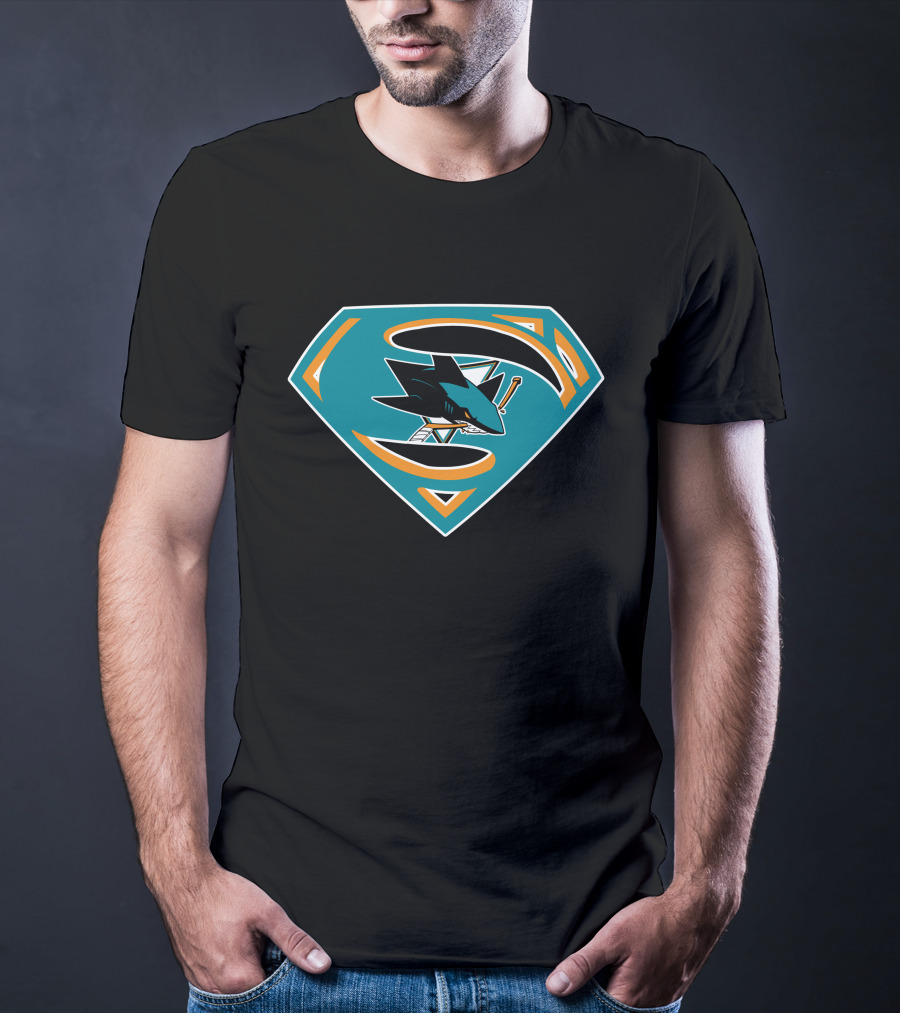 San Jose Sharks Superman T-Shirt