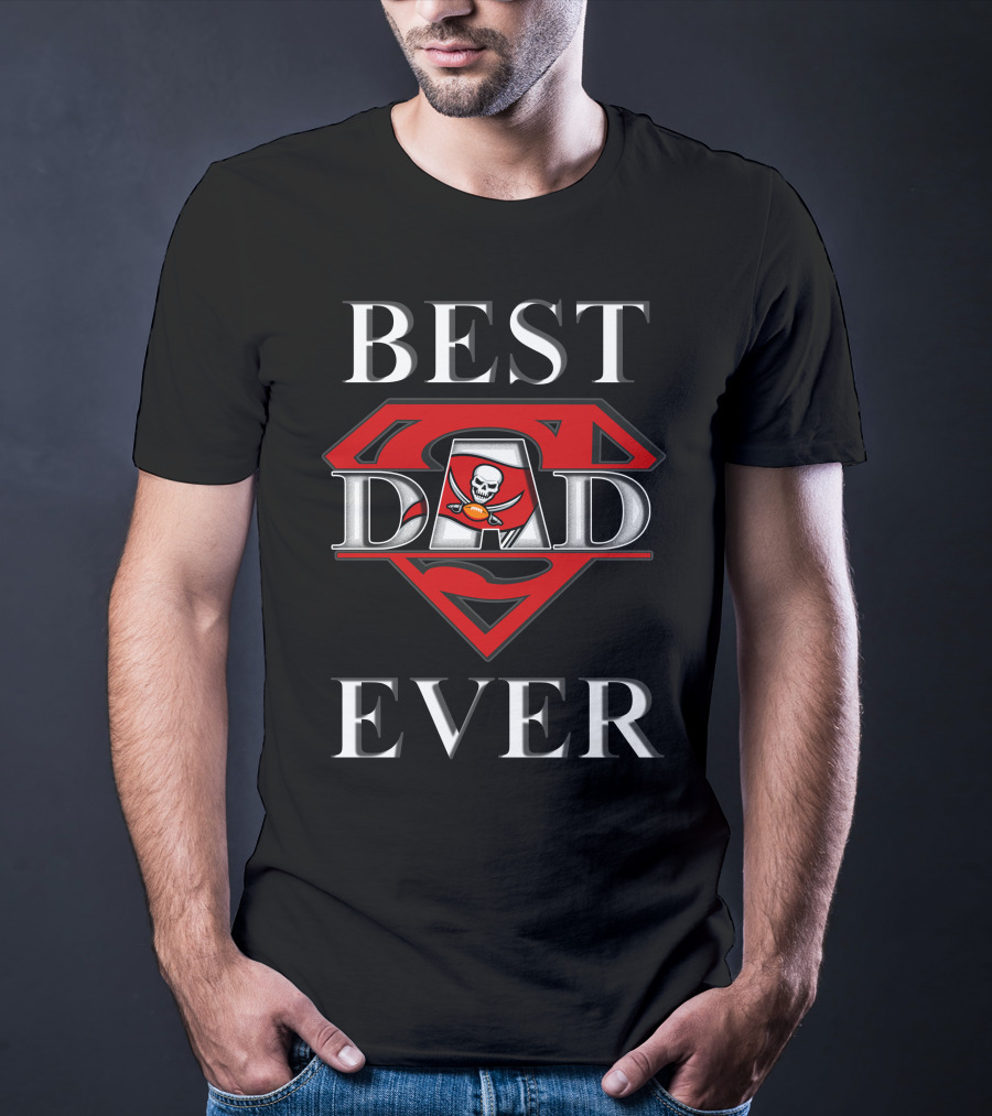Best Dad Ever Buccaneers Super Dad T-Shirt