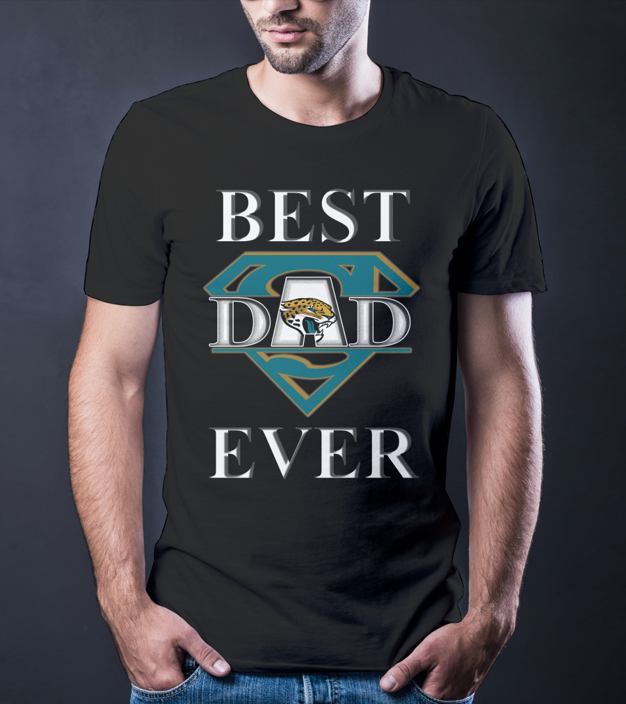 BEST DAD EVER Jaguars Logo Superman T-Shirt