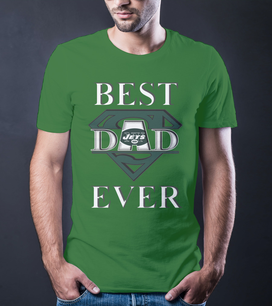 Best Dad Ever Jets Super Dad T-Shirt