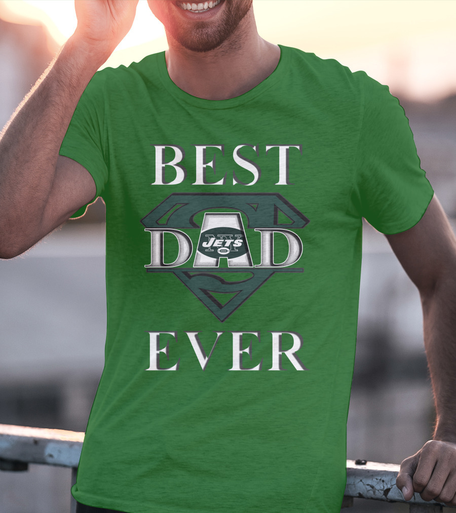Best Dad Ever Jets Super Dad T-Shirt