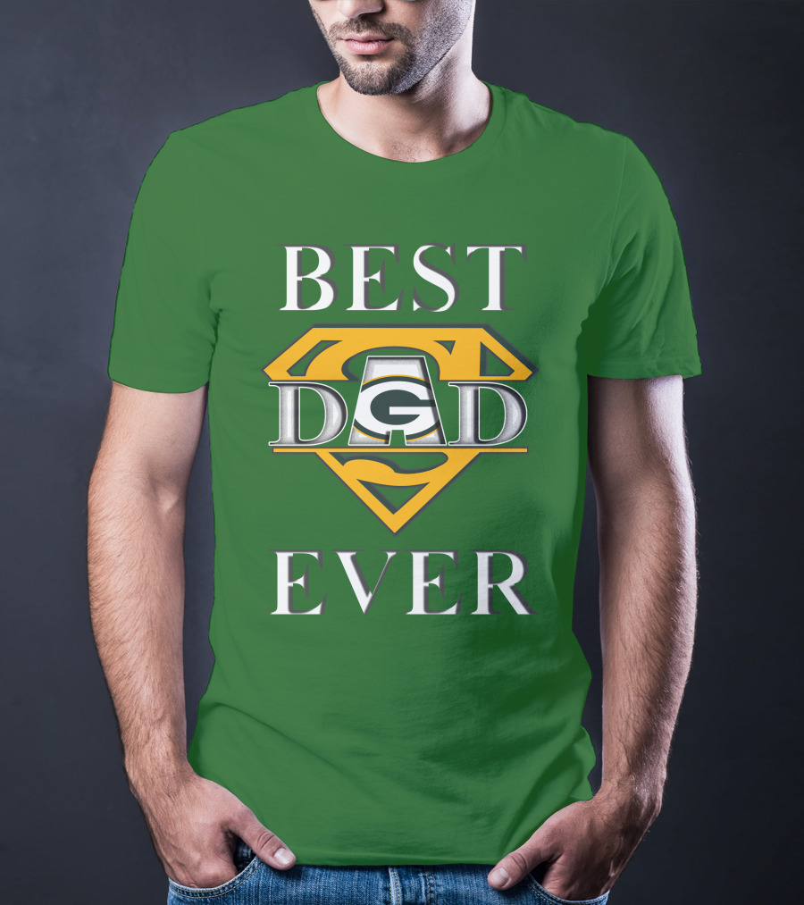 Best Dad Ever Packers Super Dad T-Shirt
