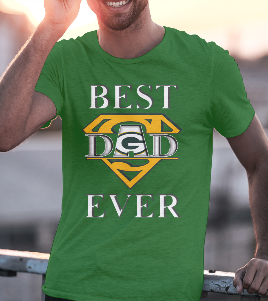 Best Dad Ever Packers Super Dad T-Shirt