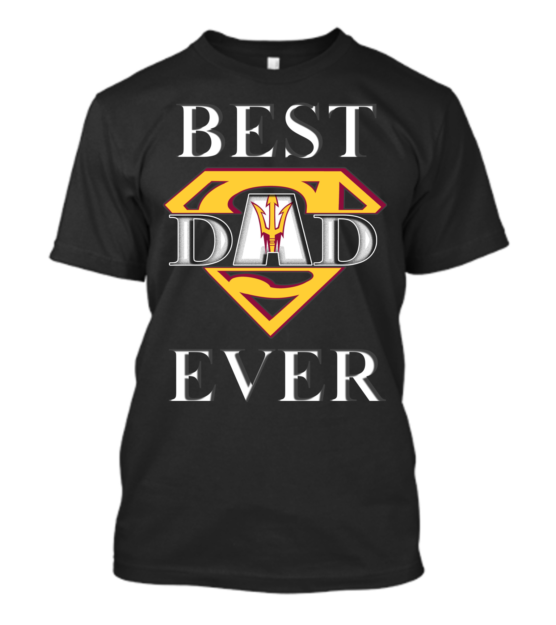 Arizona State Sun Devils Best Dad Ever Superhero T-Shirt