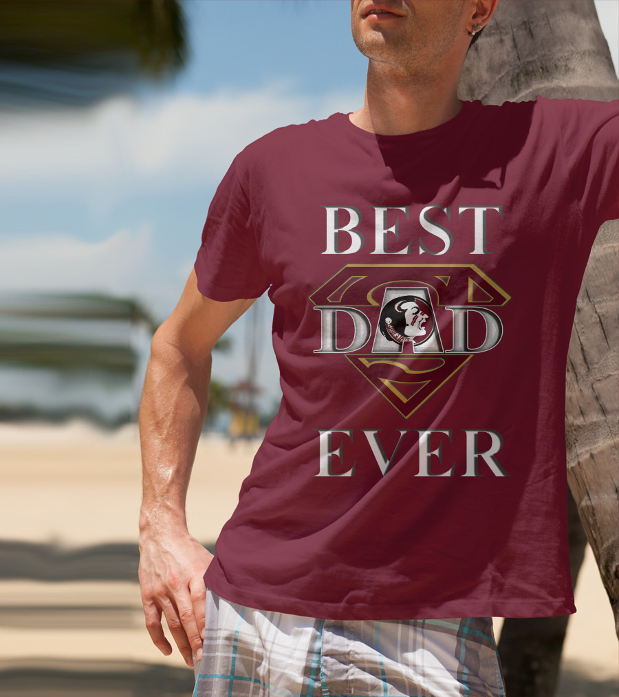 Best Dad Ever Florida State Seminoles Superman T-Shirt
