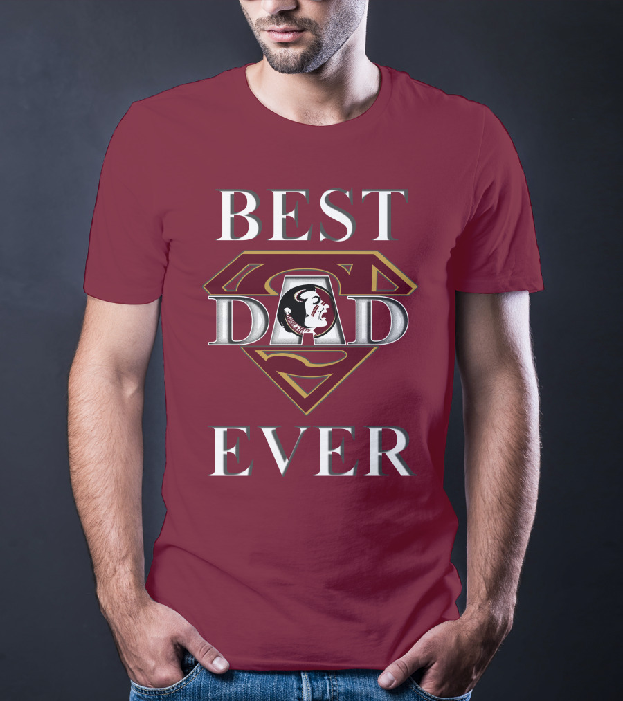 Best Dad Ever Florida State Seminoles Superman T-Shirt