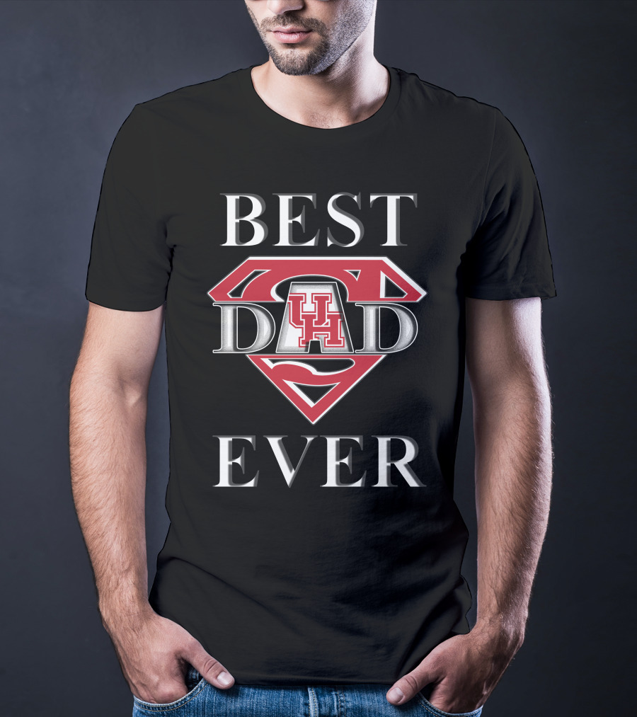 Best Dad Ever Houston Cougars Super T-Shirt