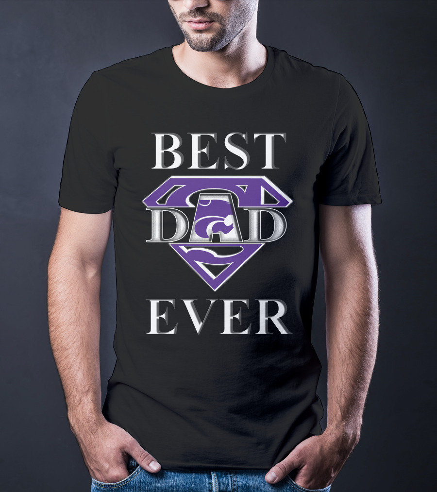 Kansas State Wildcats Best Dad Ever Superman T-Shirt