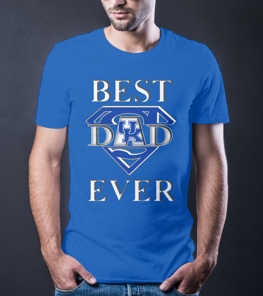 Best Dad Ever Kentucky Wildcats UK Super Dad T-Shirt