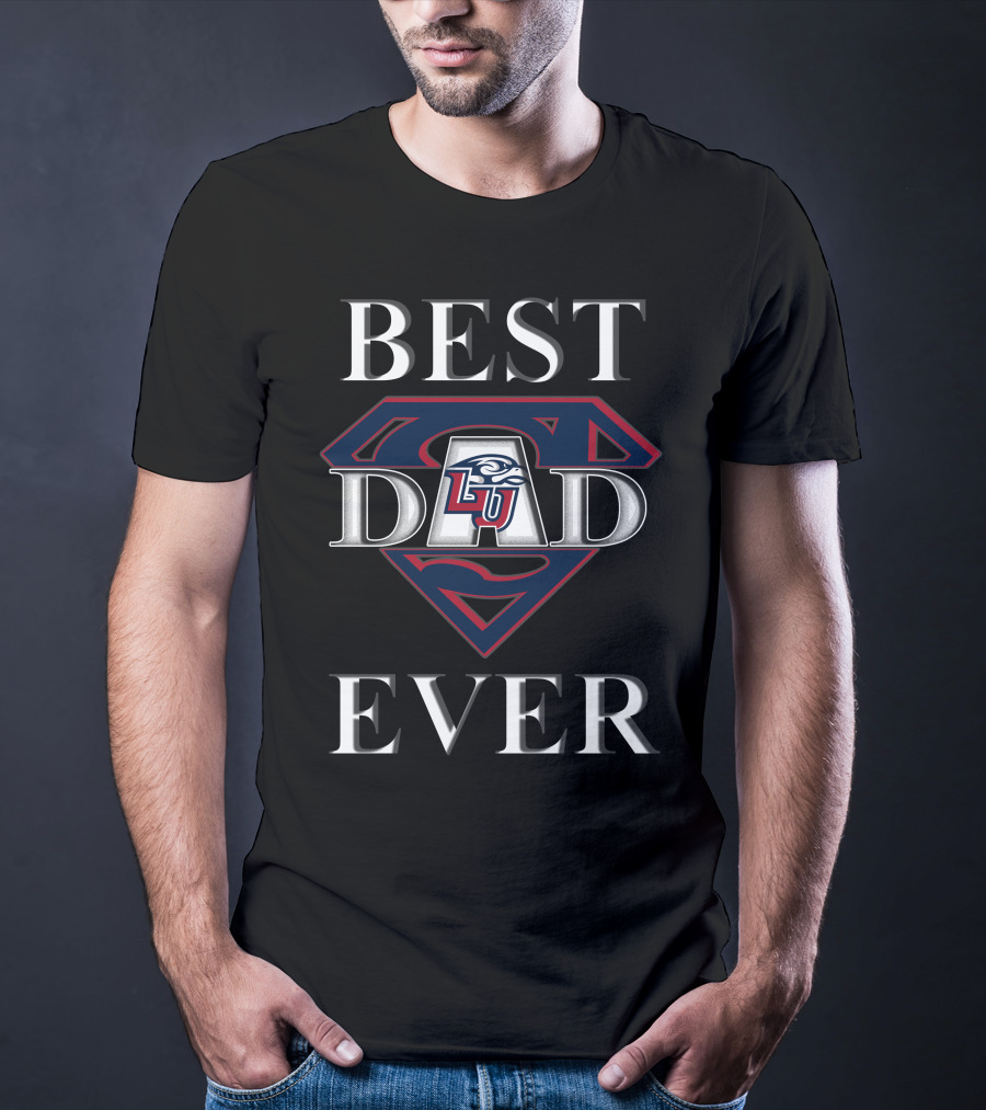 Liberty Flames LU Best Dad Ever Superman T-Shirt