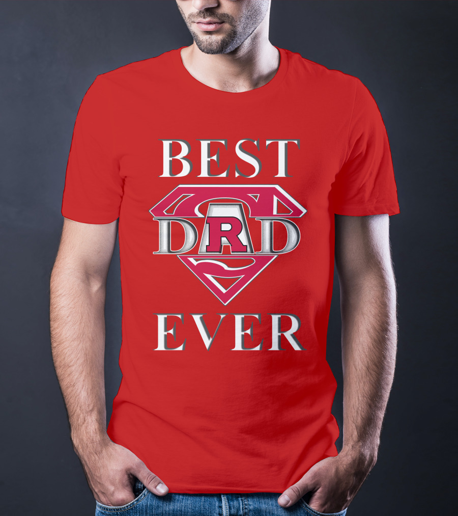 Rutgers Scarlet Knights Best Dad Ever Super Dad R T-Shirt
