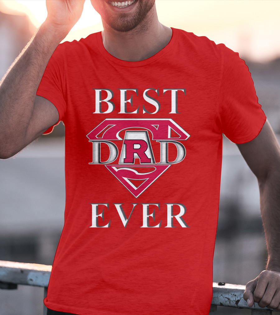 Rutgers Scarlet Knights Best Dad Ever Super Dad R T-Shirt