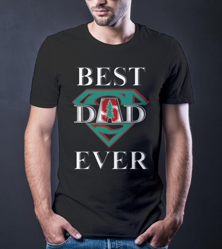 Stanford Cardinal Best Dad Ever Super Dad T-Shirt