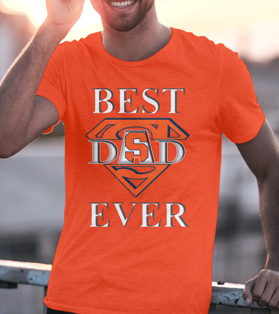 Syracuse Orange Superman Best Dad Ever T-Shirt