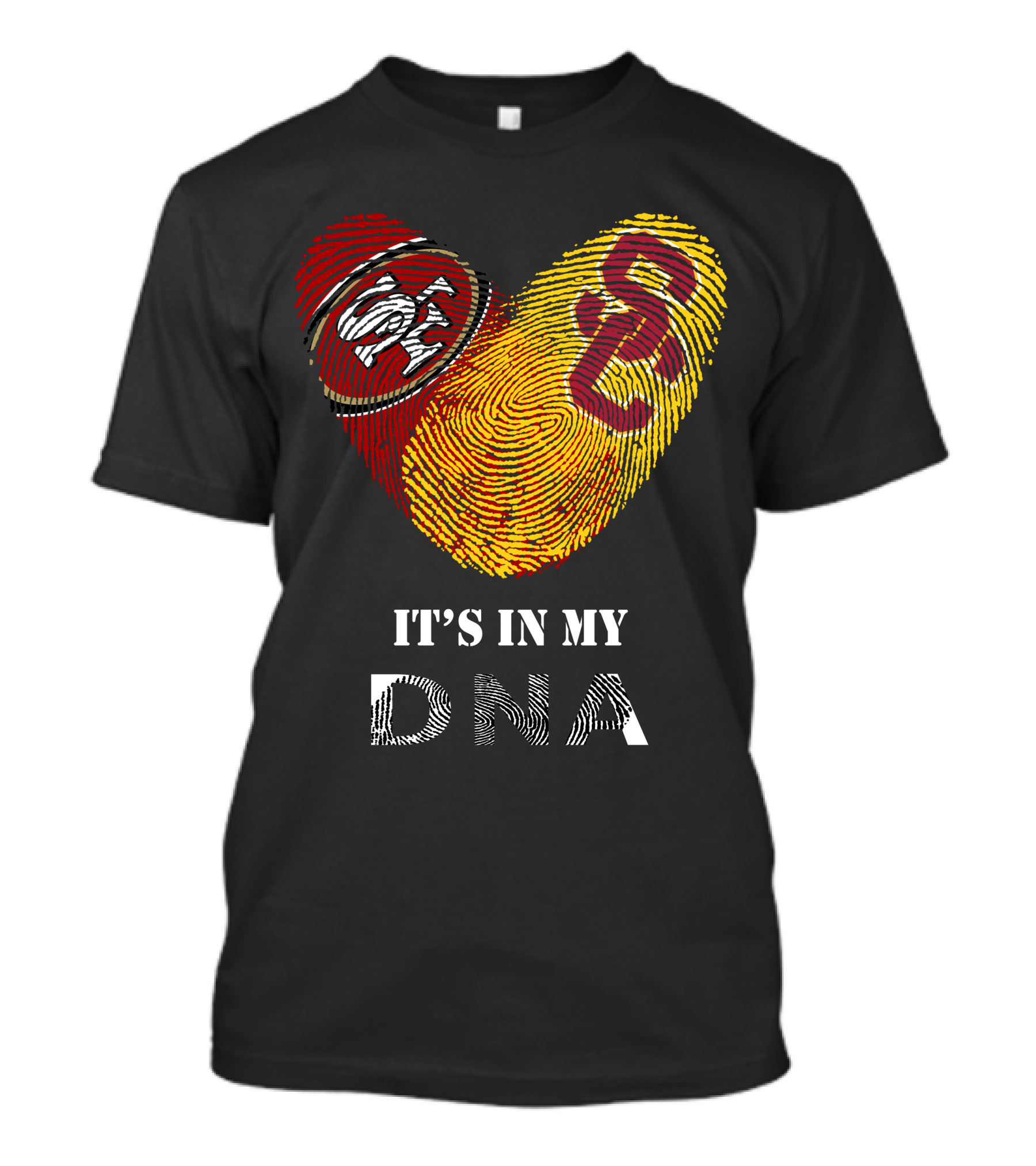 49ers And Usc Trojans It's In My Dna T-Shirt