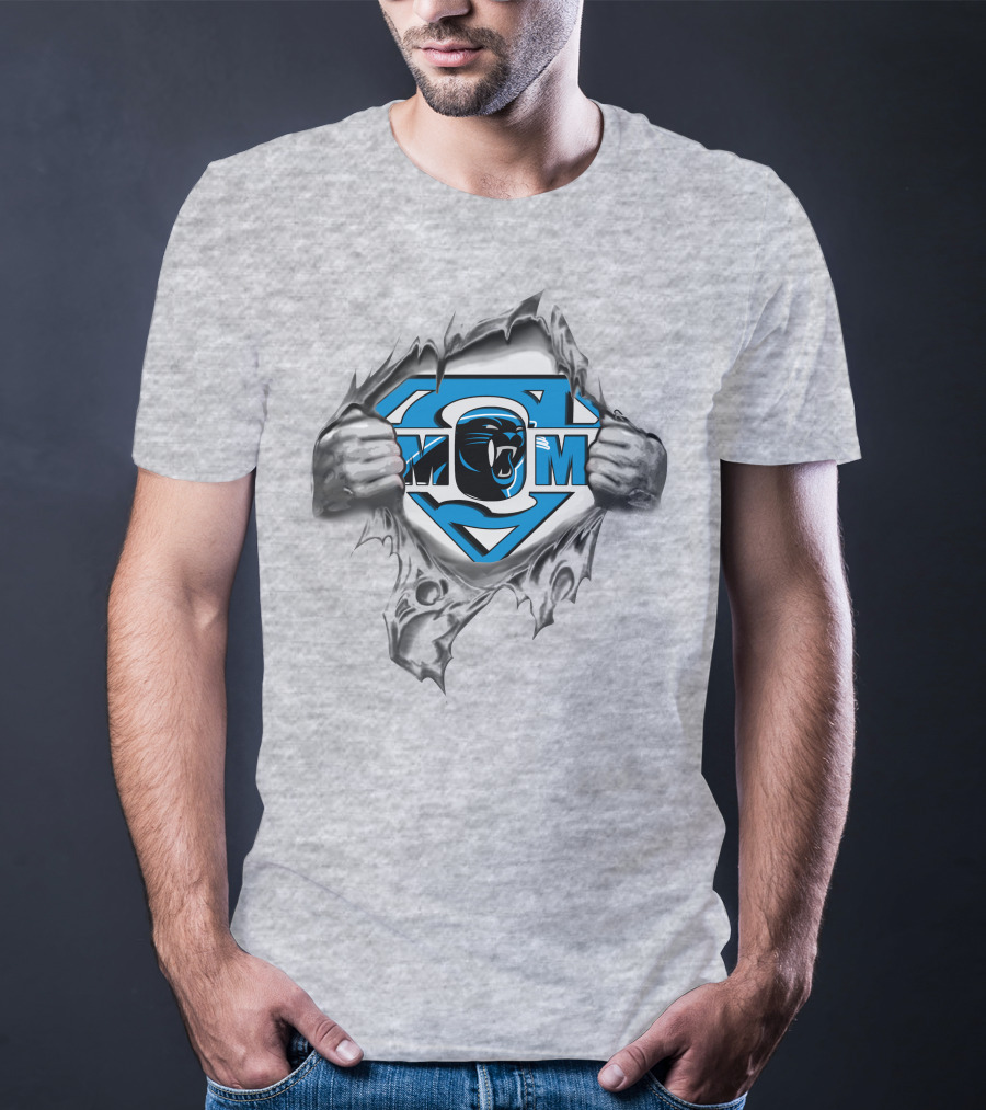 Panther Superhero Emblem With Claw Rip T-Shirt