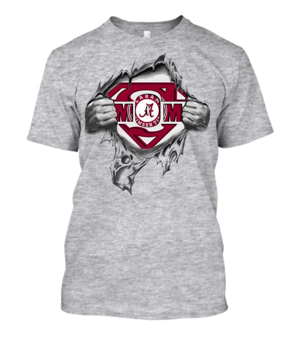 Alabama Crimson Tide Super Mom Emblem T-Shirt