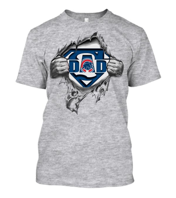 Chicago Cubs Dad Superman T-Shirt