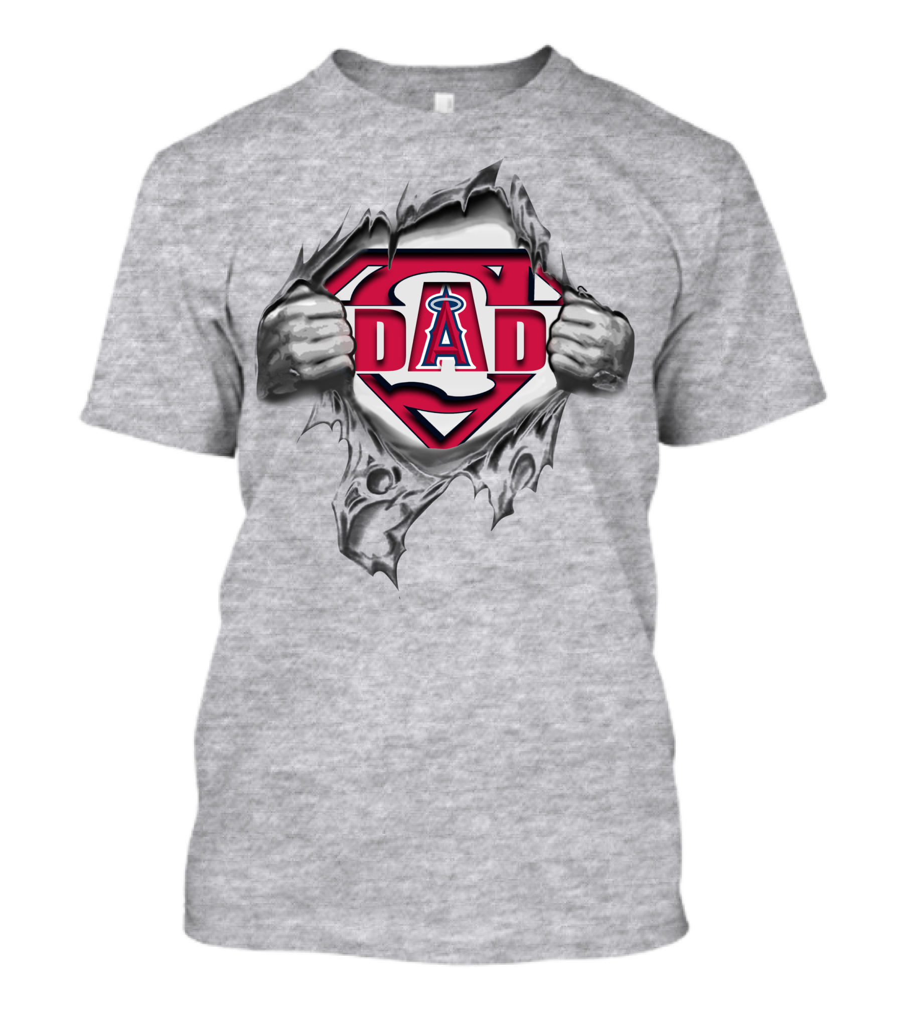 Los Angeles Angels Super Dad Hero T-Shirt