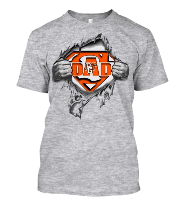 Bowling Green Falcons Super Dad Bg Logo Inside Superman Rip T-Shirt