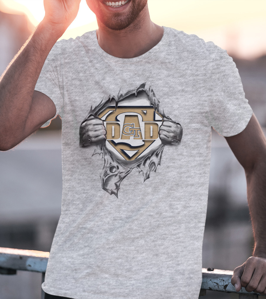 Georgia Tech Yellow Jackets Gt Super Dad T-Shirt