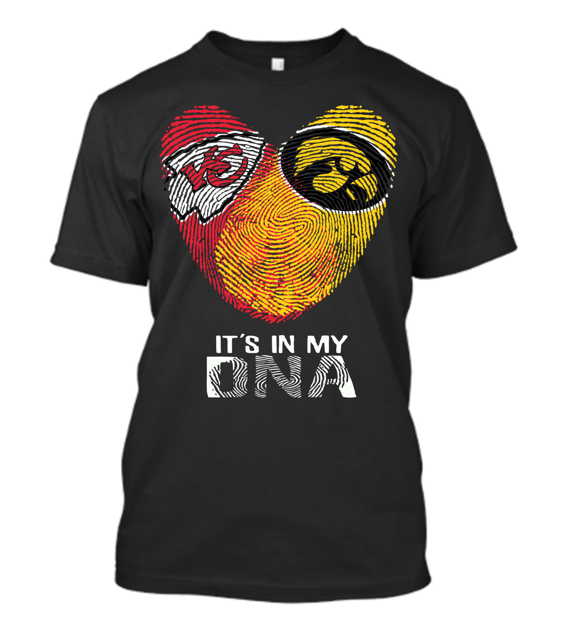 Kansas City Chiefs Iowa Hawkeyes It's In My DNA T-Shirt