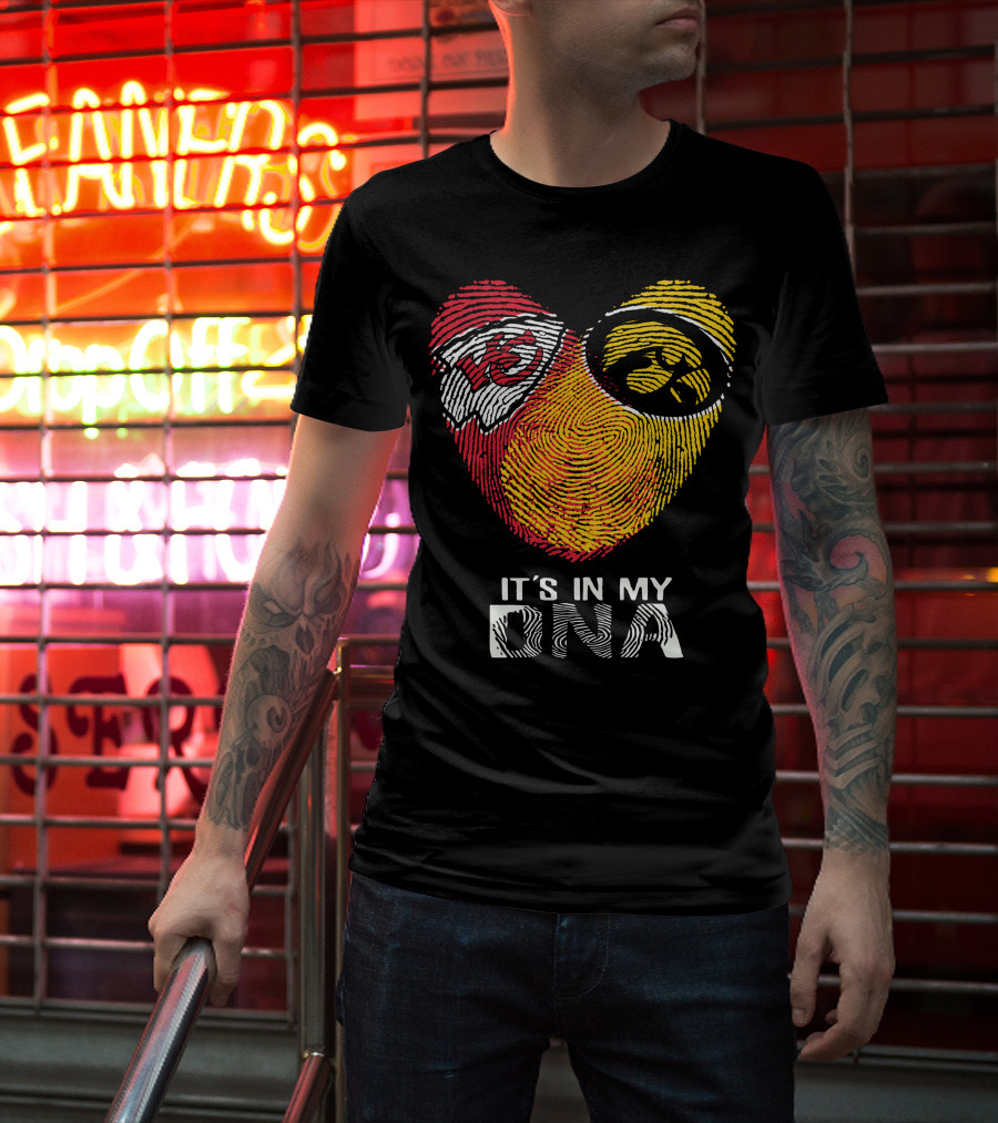 Kansas City Chiefs Iowa Hawkeyes It's In My DNA T-Shirt