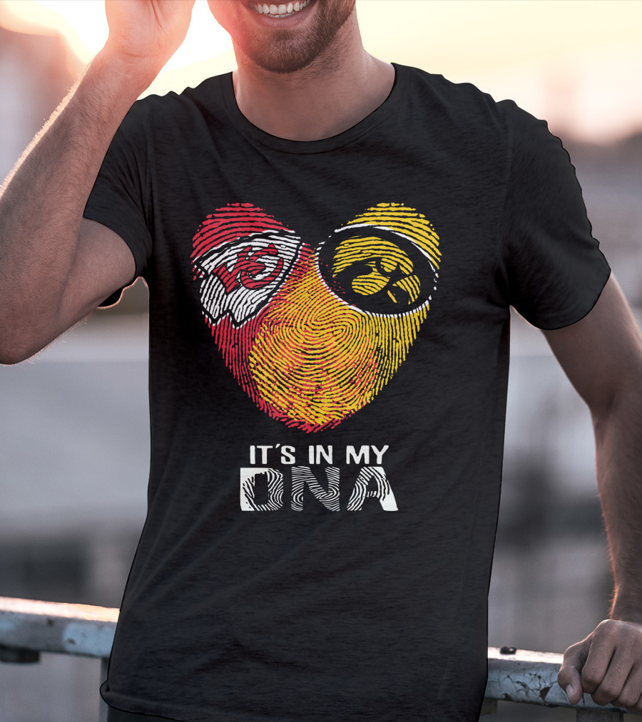 Kansas City Chiefs Iowa Hawkeyes It's In My DNA T-Shirt