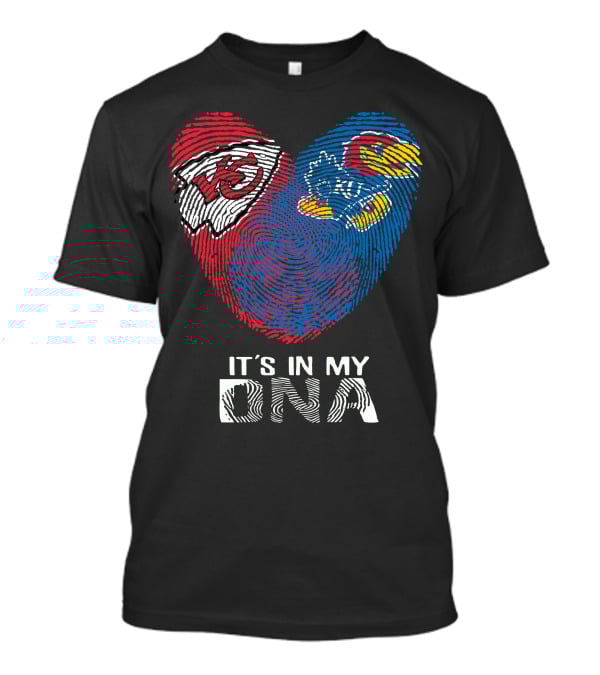 Kansas City Chiefs And Kansas Jayhawks It's In My Dna T-Shirt
