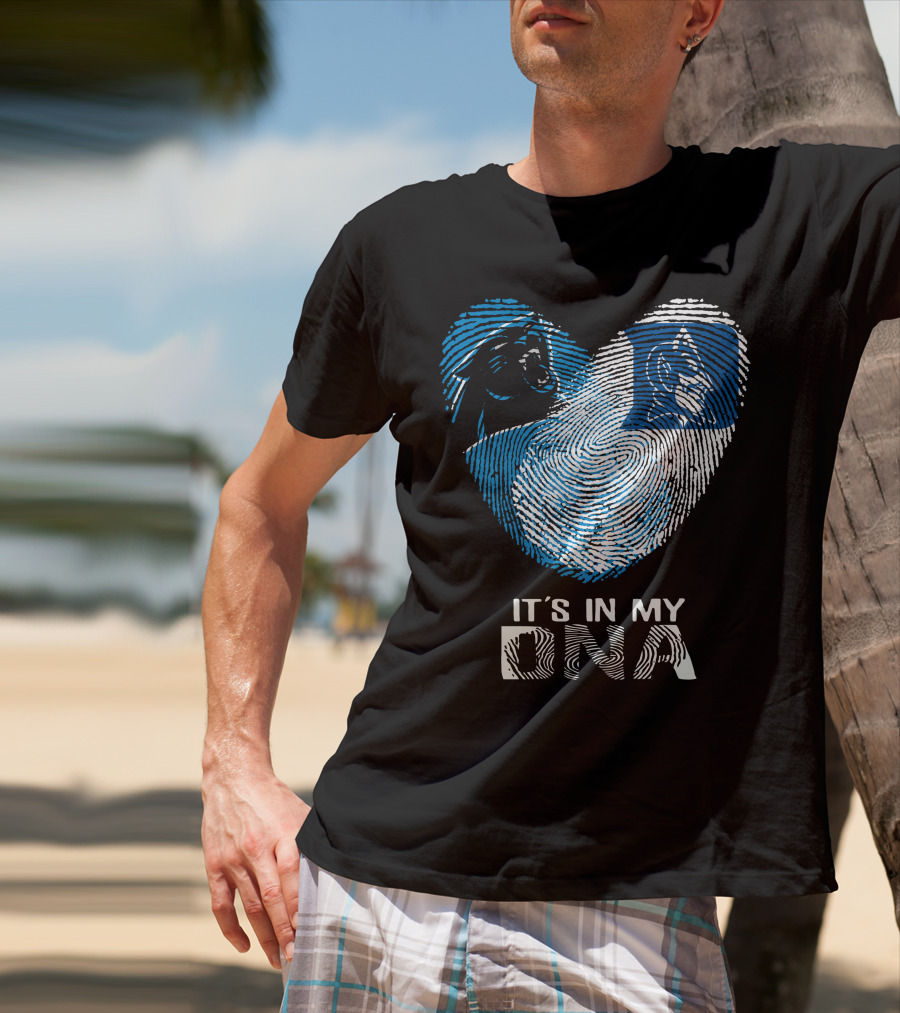 Panthers Duke It's In My DNA Fingerprint Heart T-Shirt