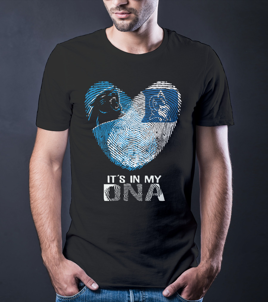 Panthers Duke It's In My DNA Fingerprint Heart T-Shirt