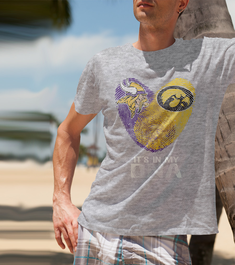 Vikings Iowa Hawkeyes It's In My DNA T-Shirt