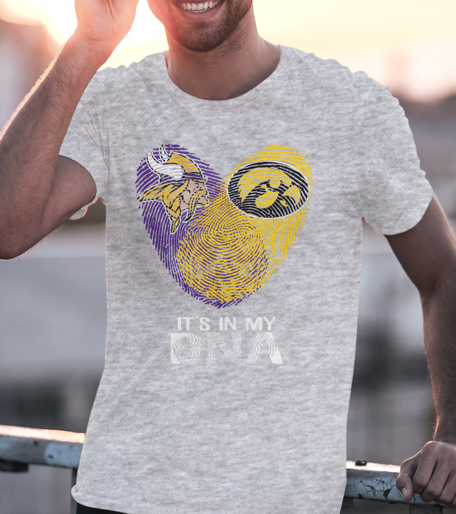 Vikings Iowa Hawkeyes It's In My DNA T-Shirt